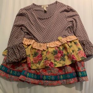 Matilda Jane floral blouse - size 10-like new
